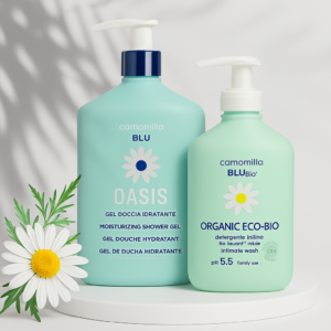 GEL DE DUȘ HIDRATANT OASIS + Camomilla BLU ORGANIC ECO-BIO, Camomilla Blu
