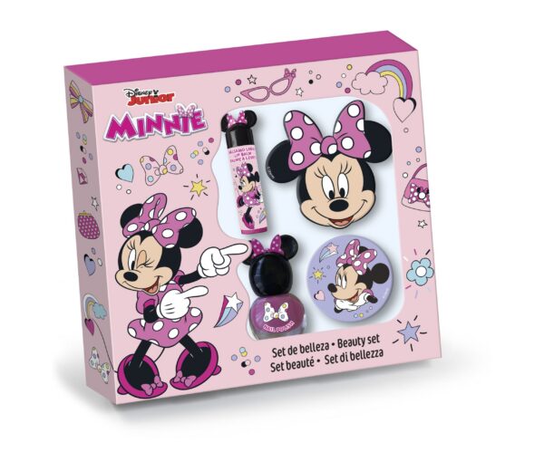 Minnie Set Ojă+ Balsam Buze + Oglindă + Pilă Unghii