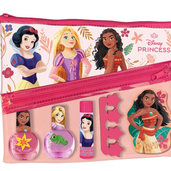 Disney Princess Set: 2 Oje+ Lipstick+ Pila De Unghii+ Separator Unghii