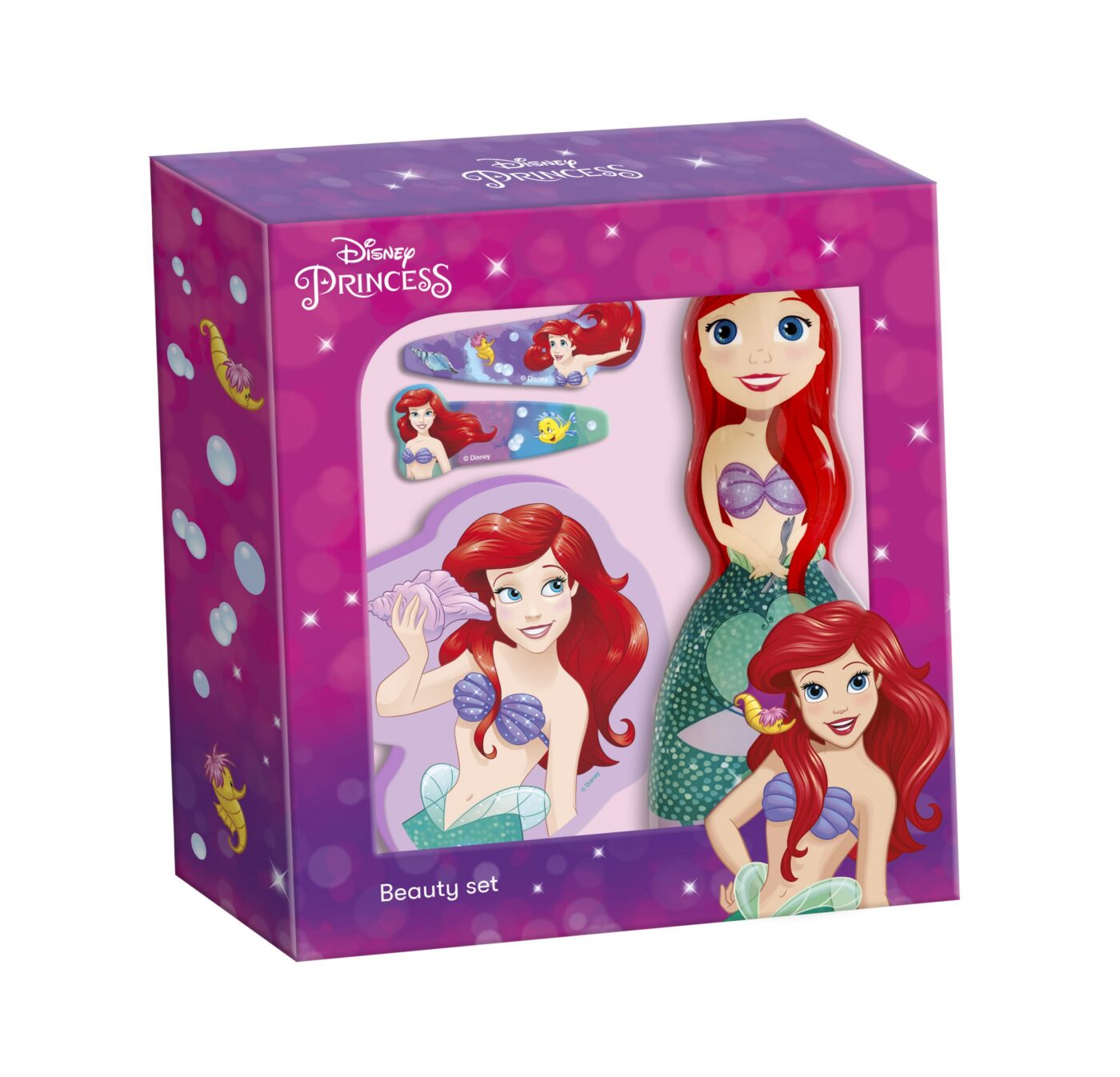 Disney Ariel Set Baie Gel Duș+burete+2 Agrafe Păr