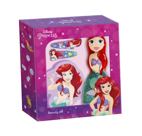 Disney Ariel Set Baie Gel Duș+burete+2 Agrafe Păr