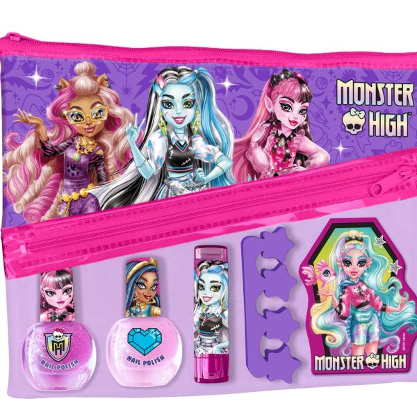 Monster High Set(2 Oje+ Lipstick+ Pila De Unghii+ Separator Unghii)
