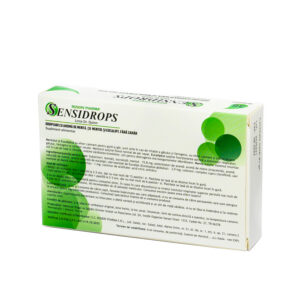 Cu aromă de mentol și eucalipt fără zahăr, 36 pastile, Sensidrops