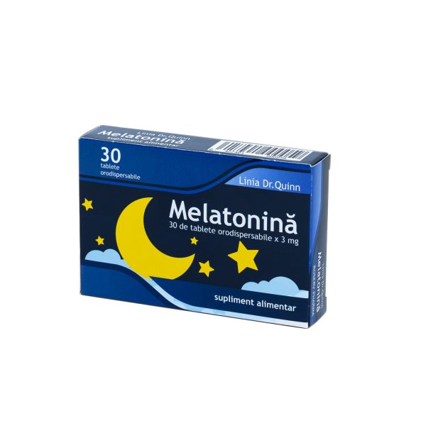 Melatonina, 3 mg, 30 tablete orodispersabile