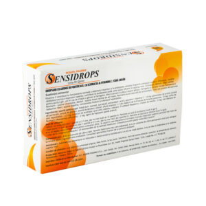 Cu aromă de portocală, echinaceaa și vitamina C, 36 pastile, Sensidrops