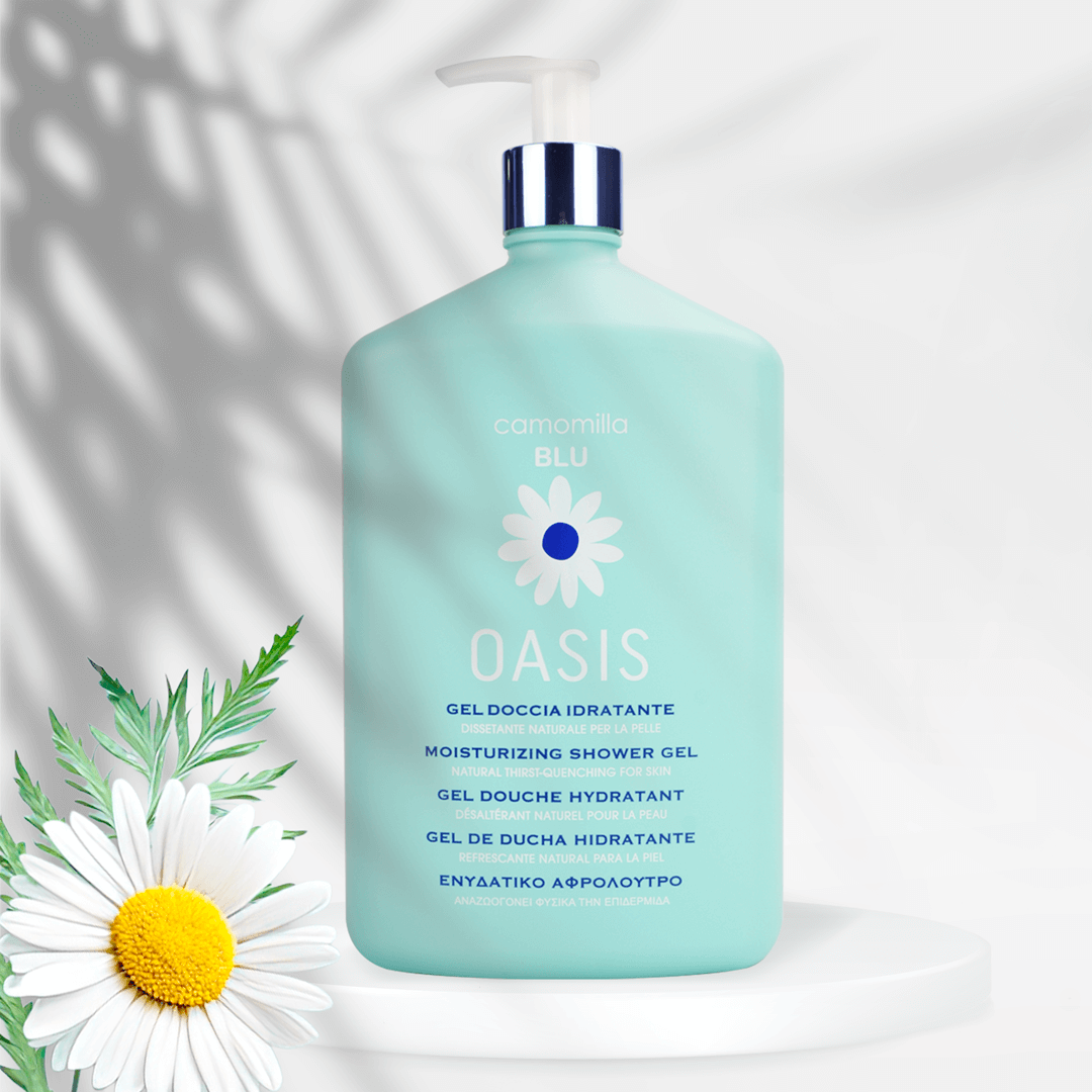 oasis-gel-doccia-idratante.png Camomilla BLU GEL DE DUȘ HIDRATANT OASIS - imagine 1