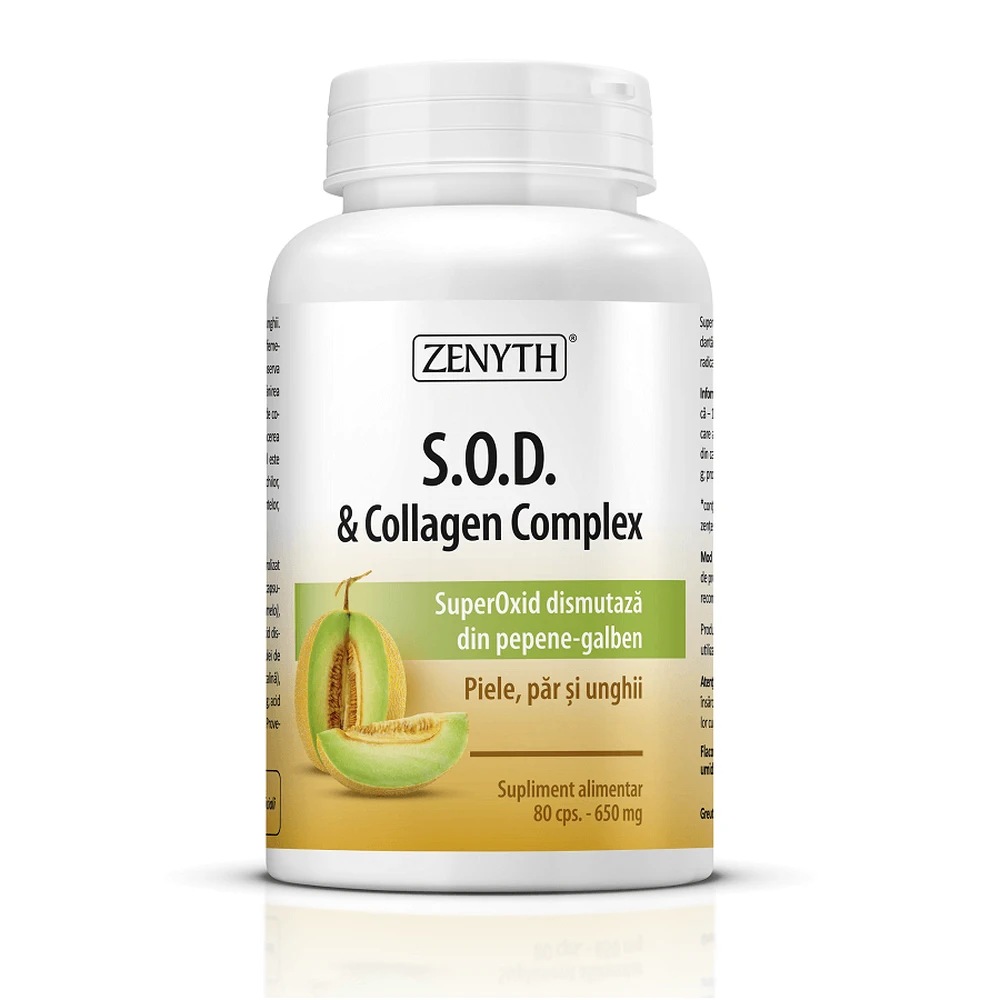 22519-s-o-d-collagen-complex-80-capsule-zenyb-1 S.O.D. and Collagen Complex, 80 capsule, Zenyth - imagine 1