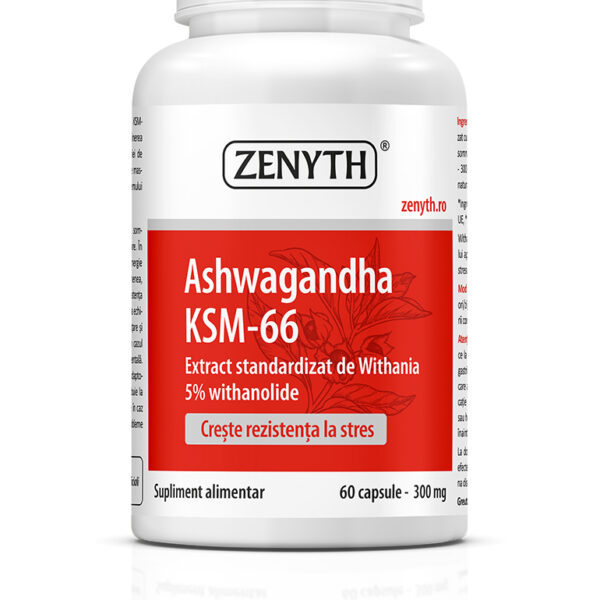 Ashwagandha KSM-66 300 mg, 60 capsule, Zenyth