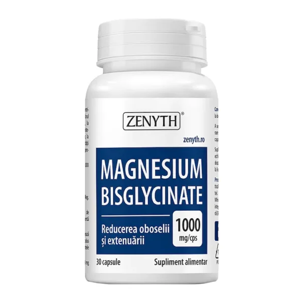Magneziu Bisglicinat, Magnesium Bisglycinate, Zenyth, 30 capsule