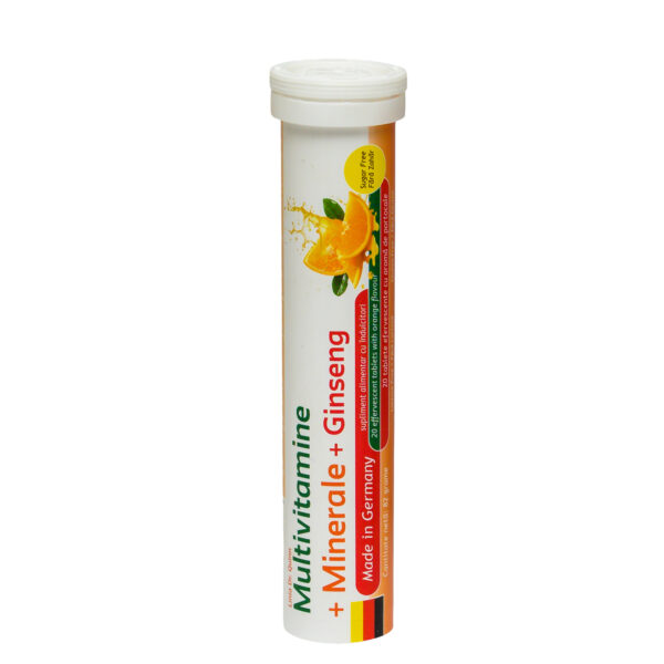 German Multivitamine Minerale si Ginseng *20 tb efervescente,Fara Zahar