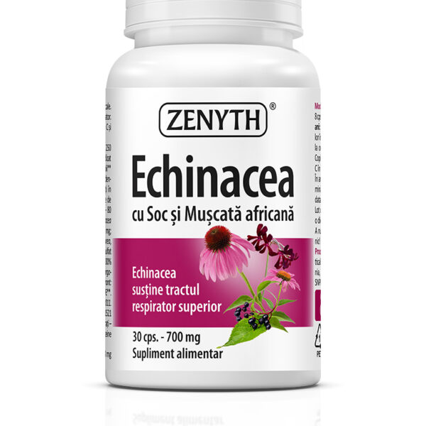 Echinacea cu Soc si Mușcată africană, 30 capsule, Zenyth
