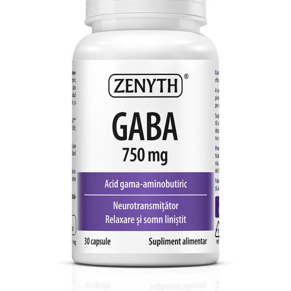 GABA 750 mg, 30 capsule, Zenyth