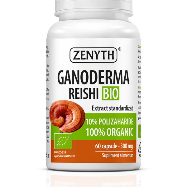 Ganoderma Reishi BIO 300 mg, 60 capsule, Zenyth