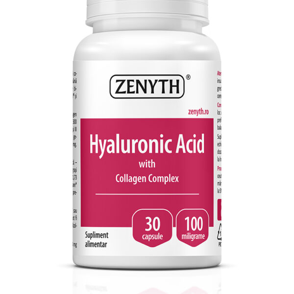 Acid hialuronic și Colagen complex, 30 capsule, Zenyth