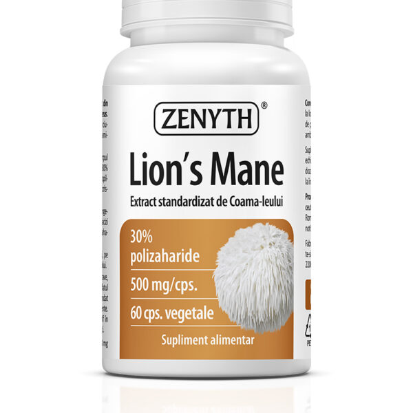 Lion’s Mane 500 mg, 60 capsule, Zenyth