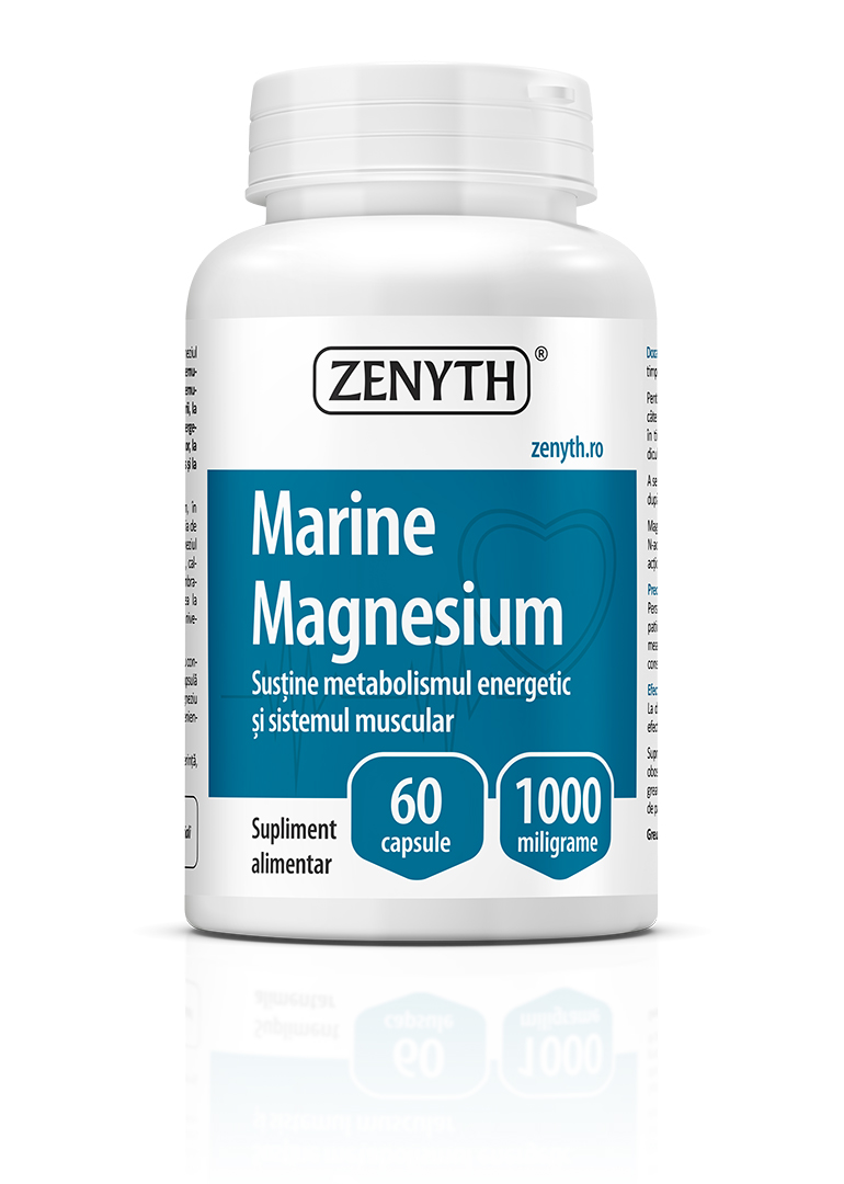 Marine-Magnesium-Cu-reflexie Magneziu Marin 1000 mg, 60 capsule, Zenyth - imagine 1
