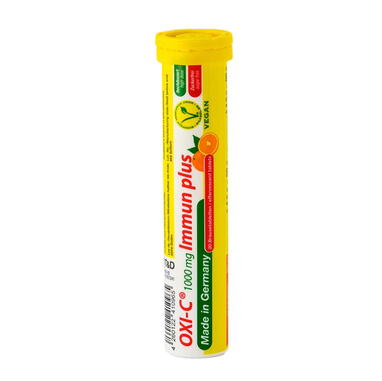 Supli009 Vitamina C German OXI-C Immun plus Efervescente, 20 tablete - imagine 1