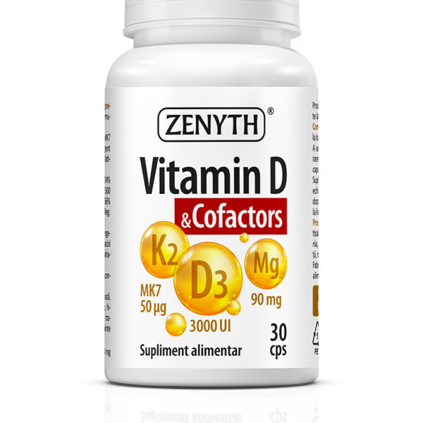 Vitamina D și Cofactors, 30 capsule, Zenyth