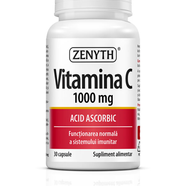 Vitamina C 1000 mg, 30 capsule, Zenyth