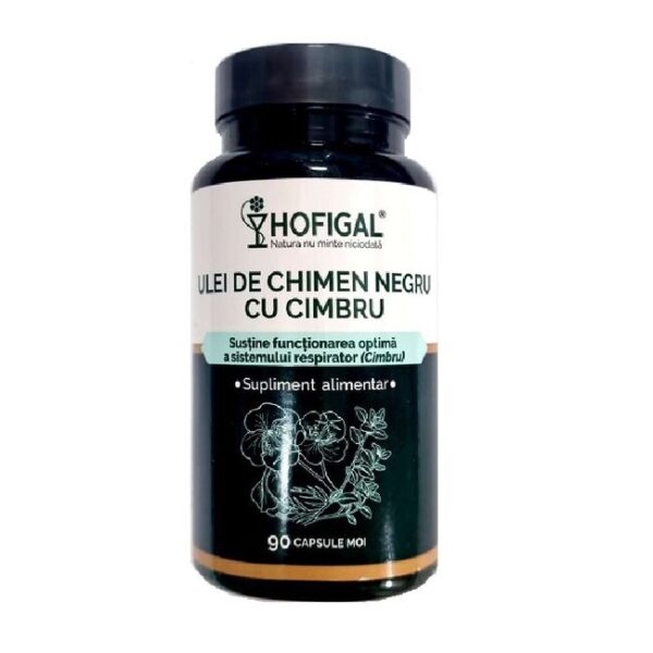 Ulei de Chimen Negru cu Cimbru , 90 cps moi, Hofigal