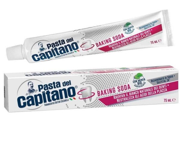 Pastă de Dinți Del Capitano Albire Naturală cu Bicarbonat de Sodiu