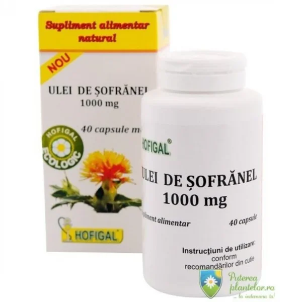 Ulei de Sofranel 1000mg, 40 cps moi, Hofigal