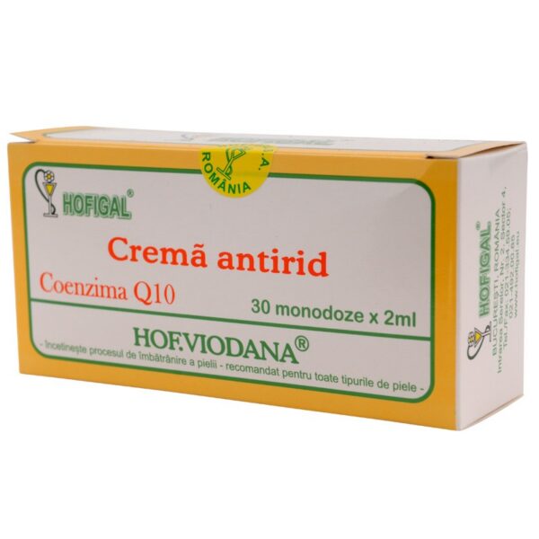 Cremă antirid Hof. Viodana cu coenzima Q10, Hofigal