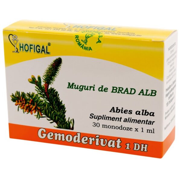 Gemoderivat din muguri de brad alb, 30 monodoze × 1 ml, Hofigal