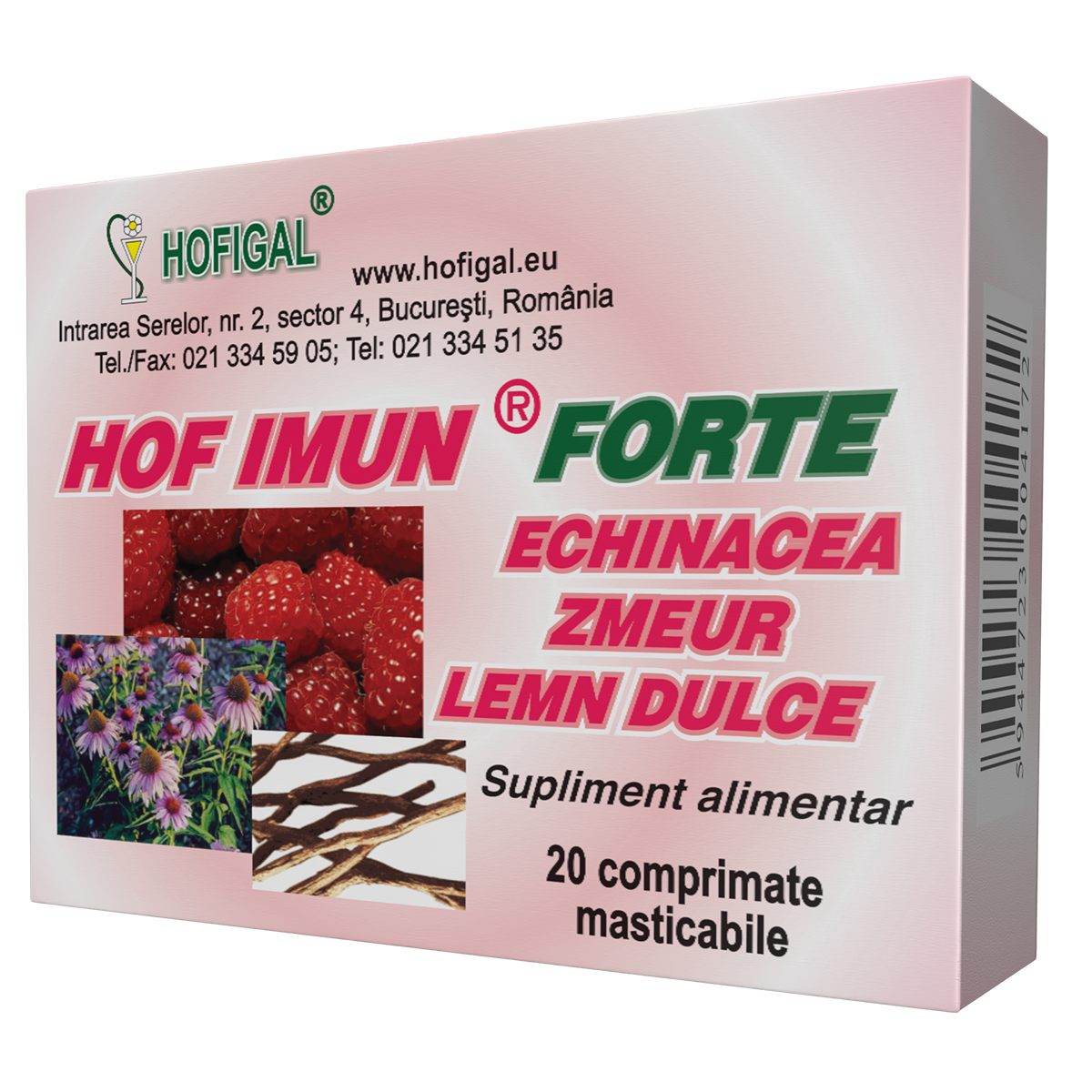 Hof Imun Forte, 20 comprimate masticabile, Hofigal