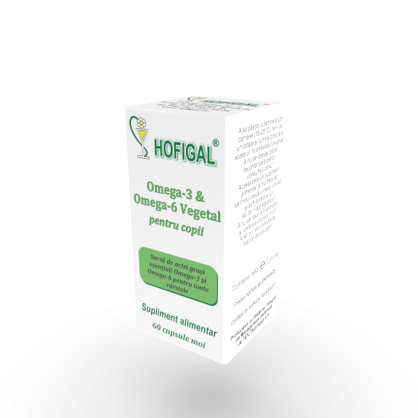 Omega 3 și Omega 6 Vegetal pentru copii, Hofigal