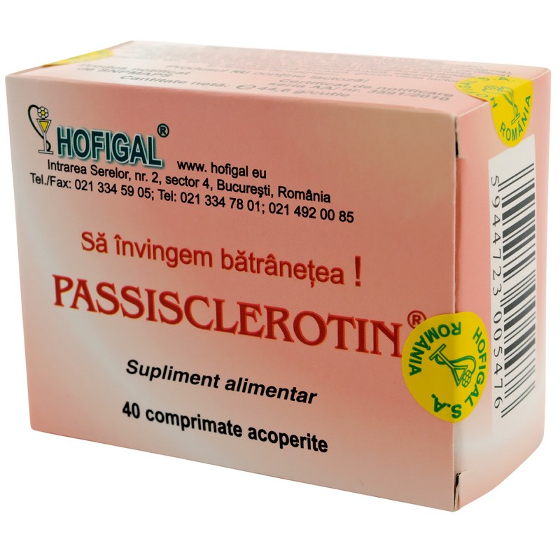 Passisclerotin, 40 comprimate acoperite, Hofigal