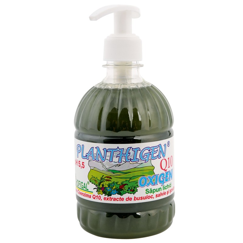 Săpun lichid Planthigen Q10 Oxigen, 500 ml, Hofigal