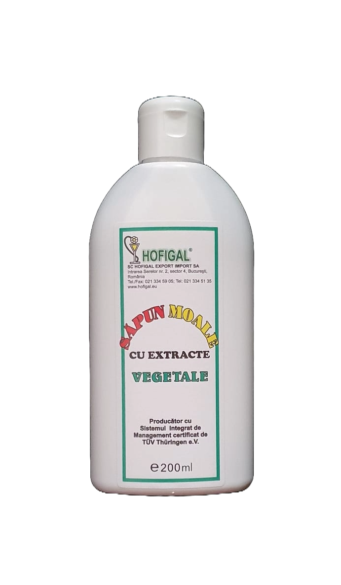 Săpun vegetal lichid, 200 ml, Hofigal