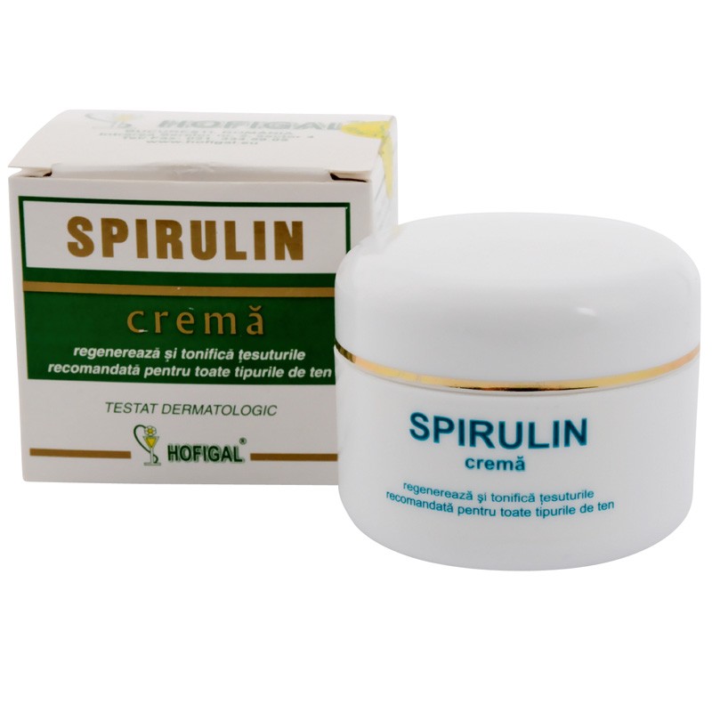 Spirulin, cremă cu extract de spirulină, 50 ml, Hofigal